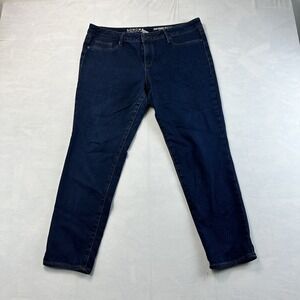 Sonoma Life + Style Slim Straight Mid Rise Jeans Womens 14P Petite Stretch